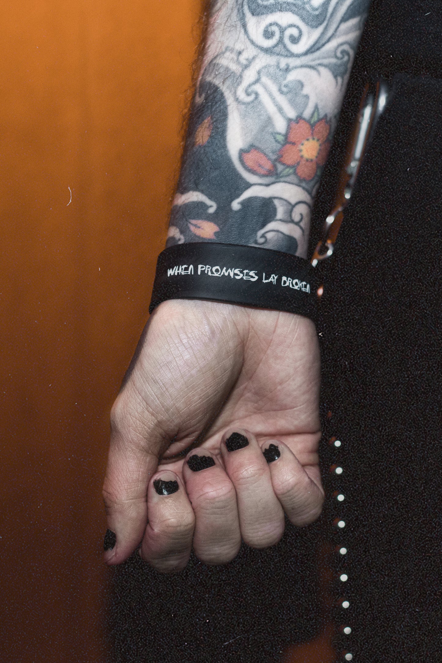 Ɛ\> when promises lay broken wristband </3